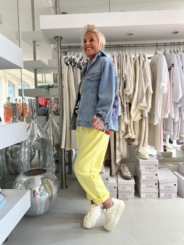 Jeansjacke BunteBlumen