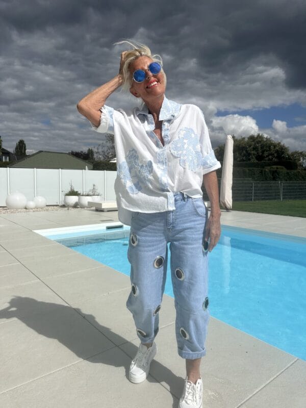 Bluse WhiteJLPatches