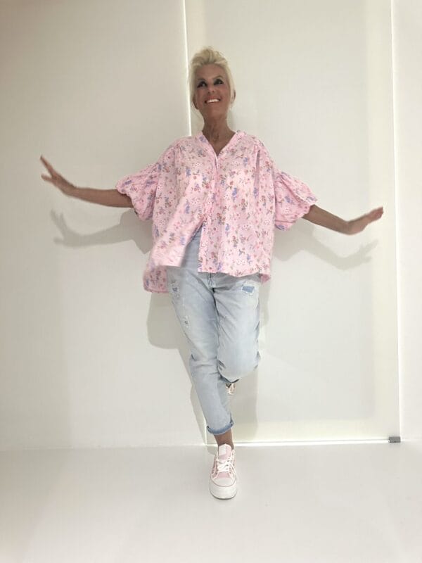 Bluse StripesLittleFlowers