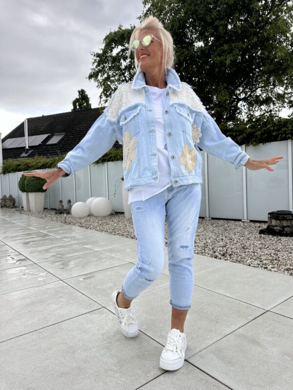 Jacke JeansSpitzeBlüten