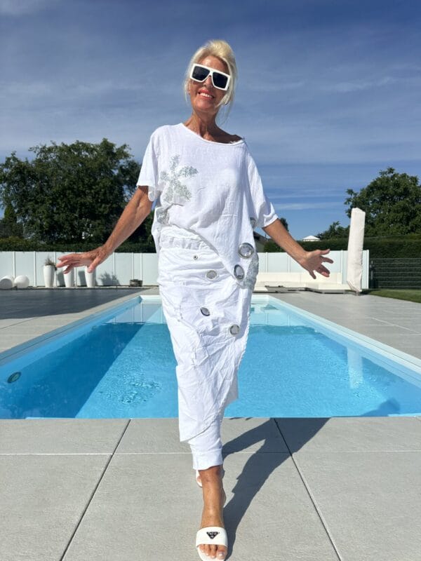 Shirt GlanzdetailPaillette