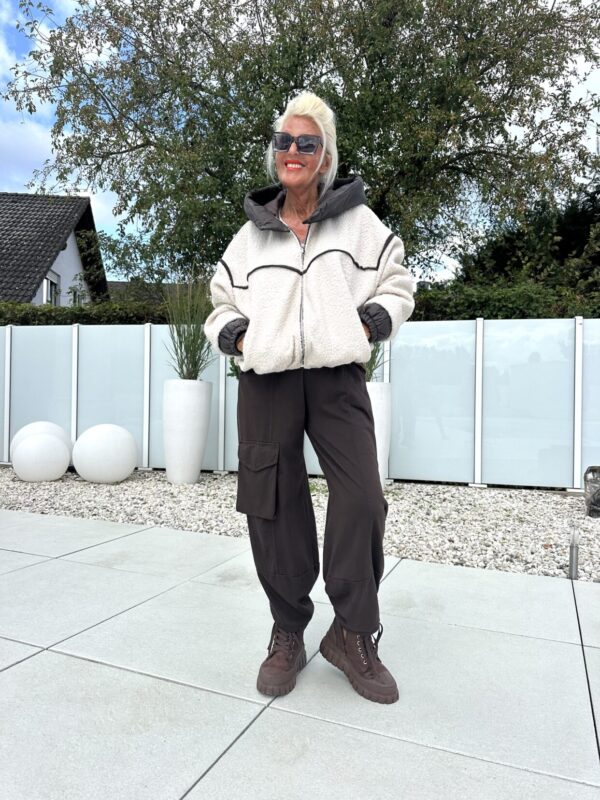 Jacke TeddyContrastKapuze