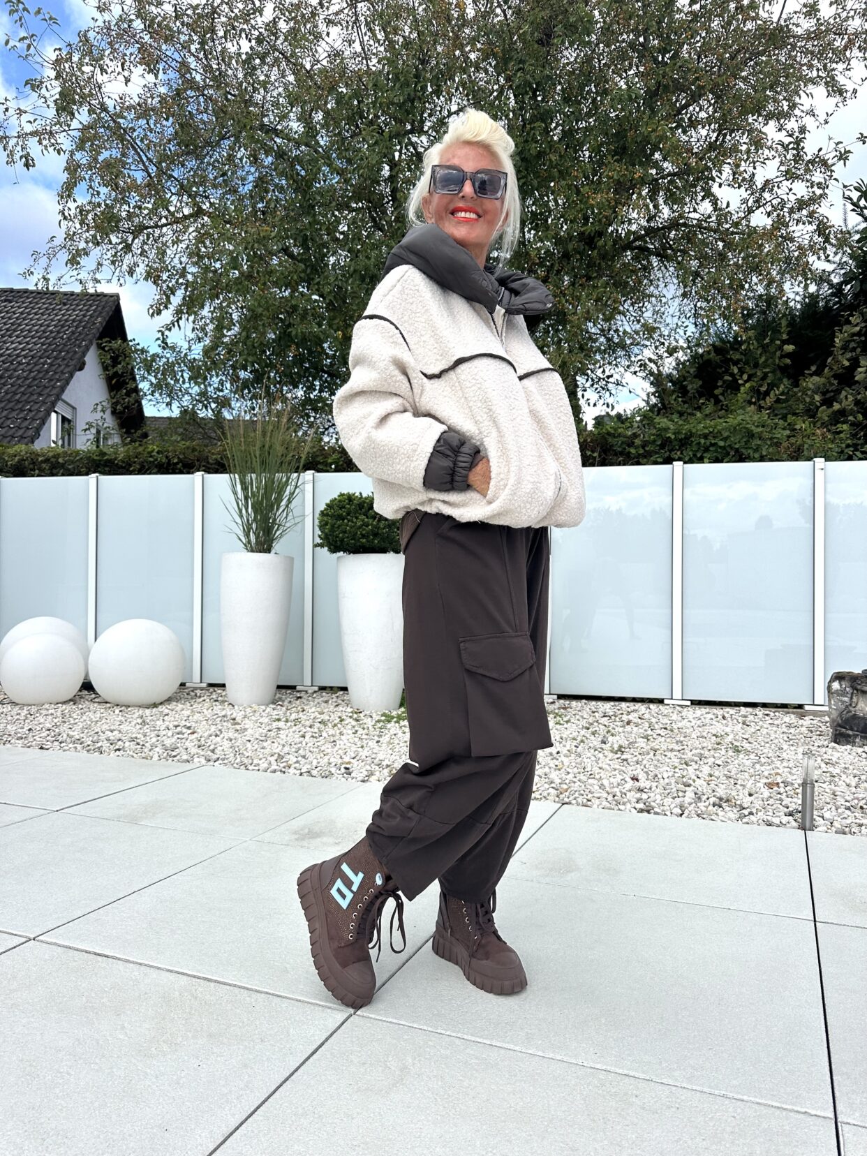 Jacke TeddyContrastKapuze - Image 6