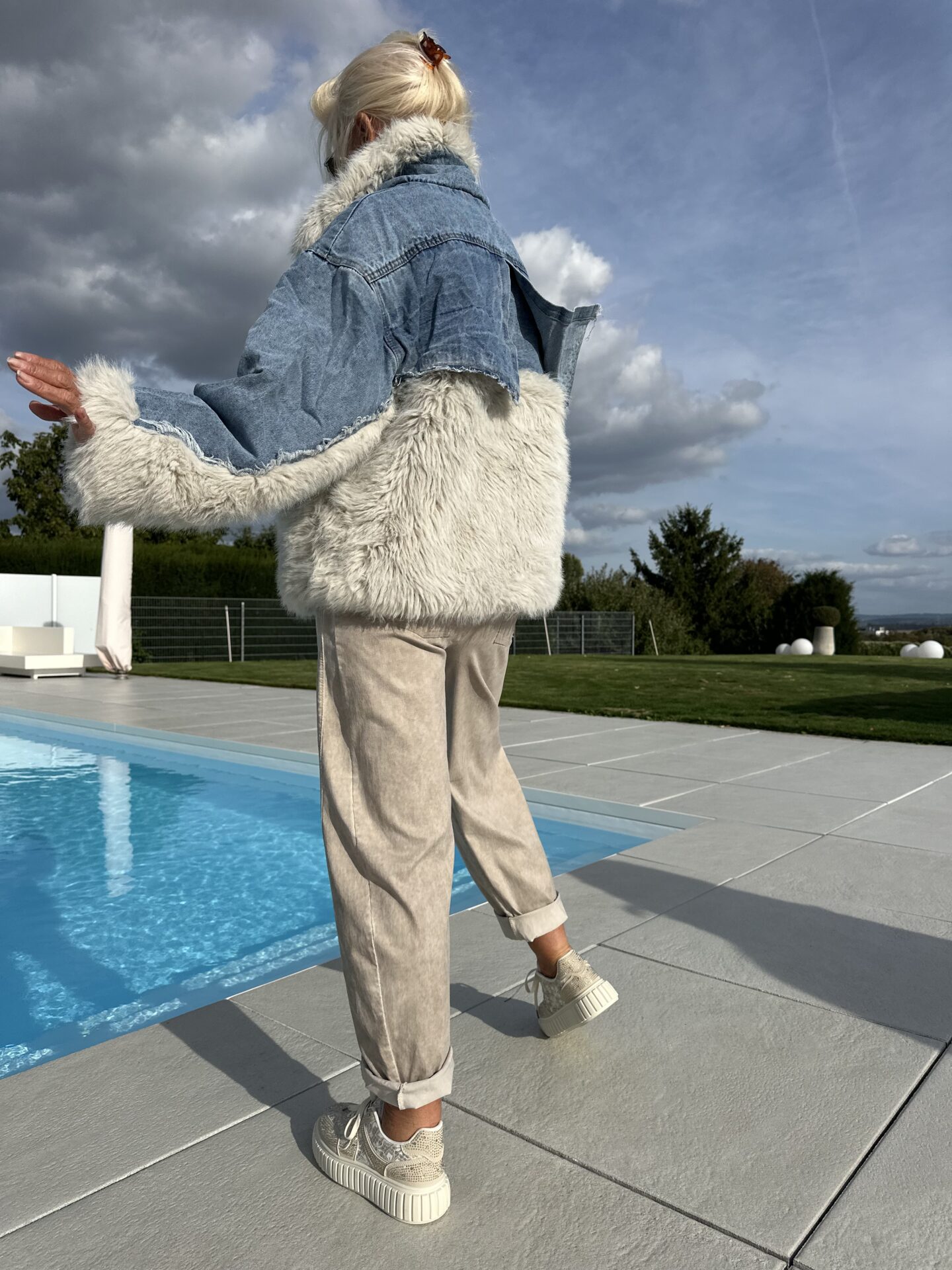 Jacke DenimKunstfell - Image 3