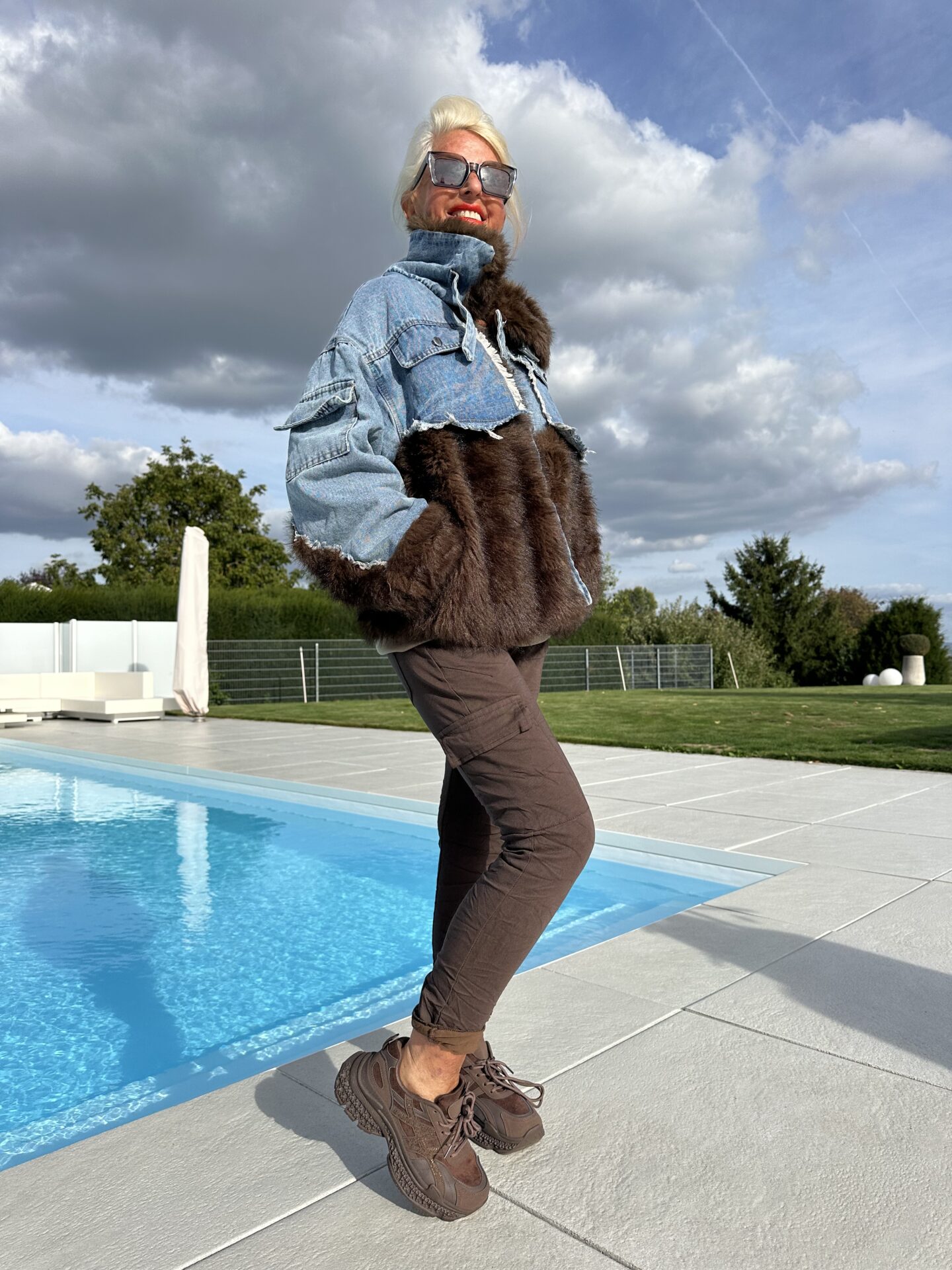 Jacke DenimKunstfell - Image 2