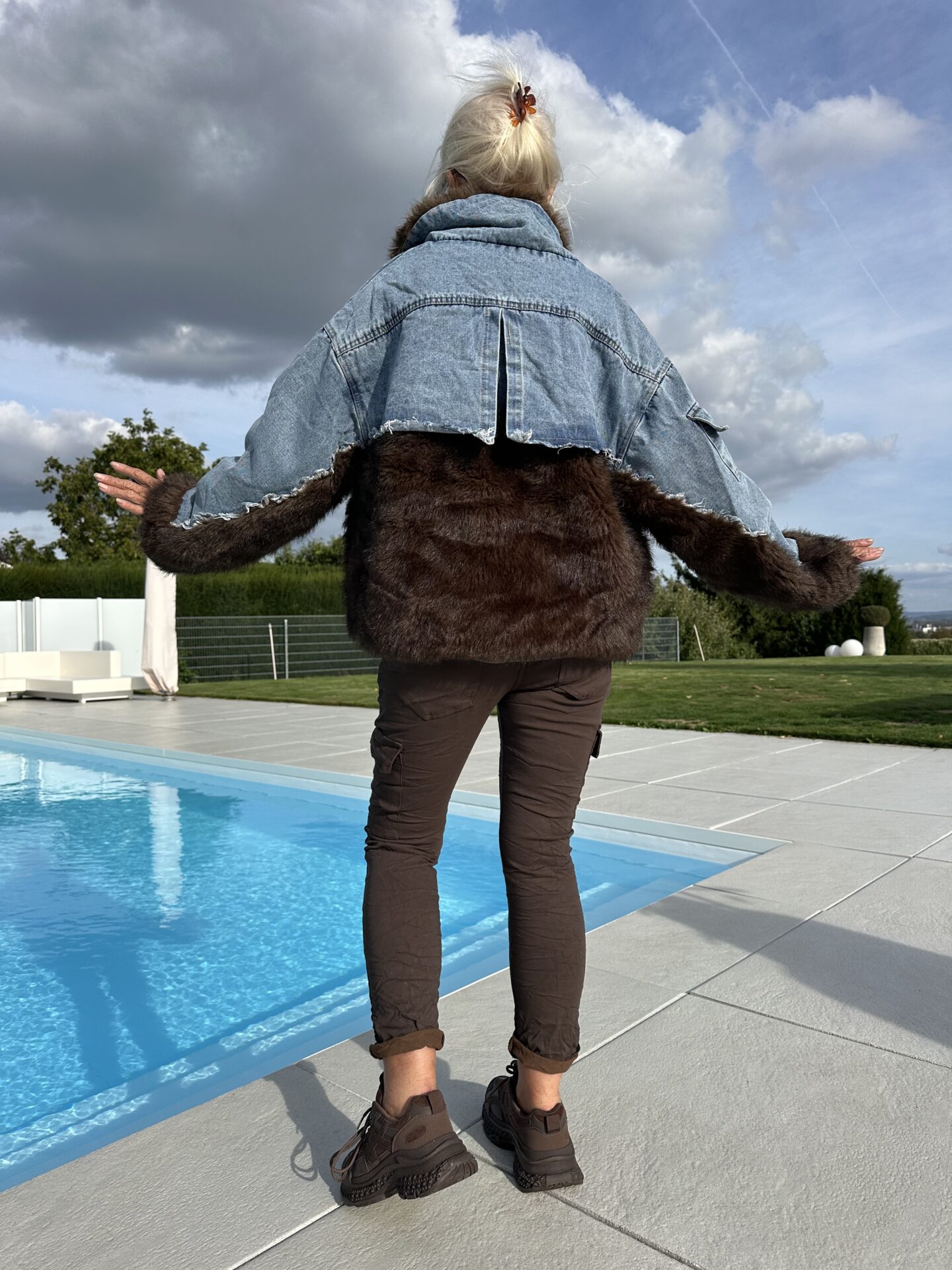 Jacke DenimKunstfell - Image 4