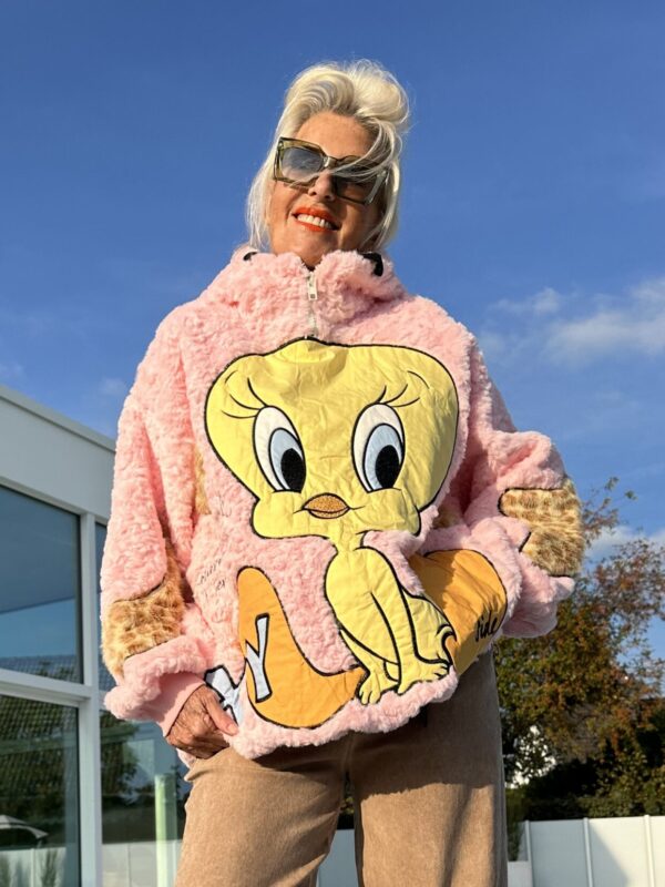 Pulli TeddyRosaCartoon