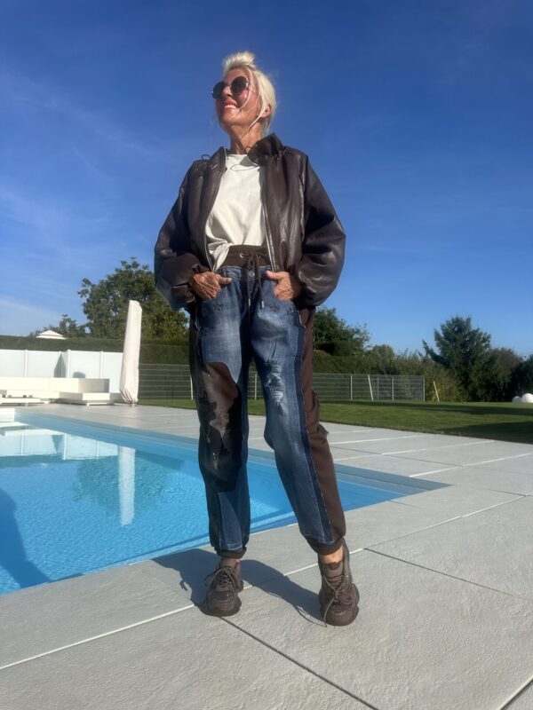 Jacke BalloonLederlook