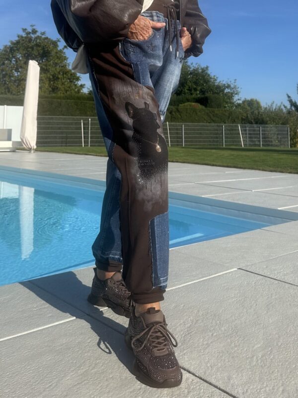 Hose BrownPatchwork
